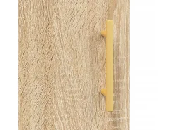 Hermanni Mueble para TV madera de ingeniería roble Sonoma 150x30x50 cm