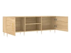 Hermanni Mueble para TV madera de ingeniería roble Sonoma 150x30x50 cm