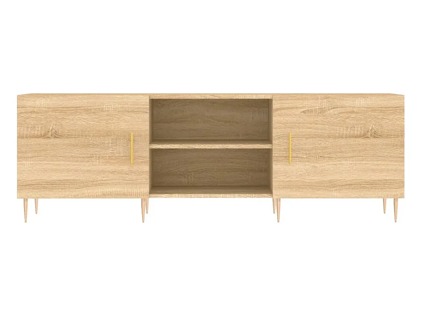 Hermanni Mueble para TV madera de ingeniería roble Sonoma 150x30x50 cm