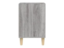 Ibtihal Mueble de TV madera contrachapada gris Sonoma 100x35x55 cm