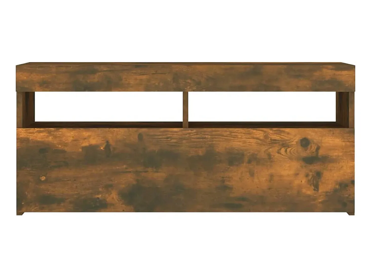 Ilion Mueble de TV con luces LED roble ahumado 90x35x40 cm
