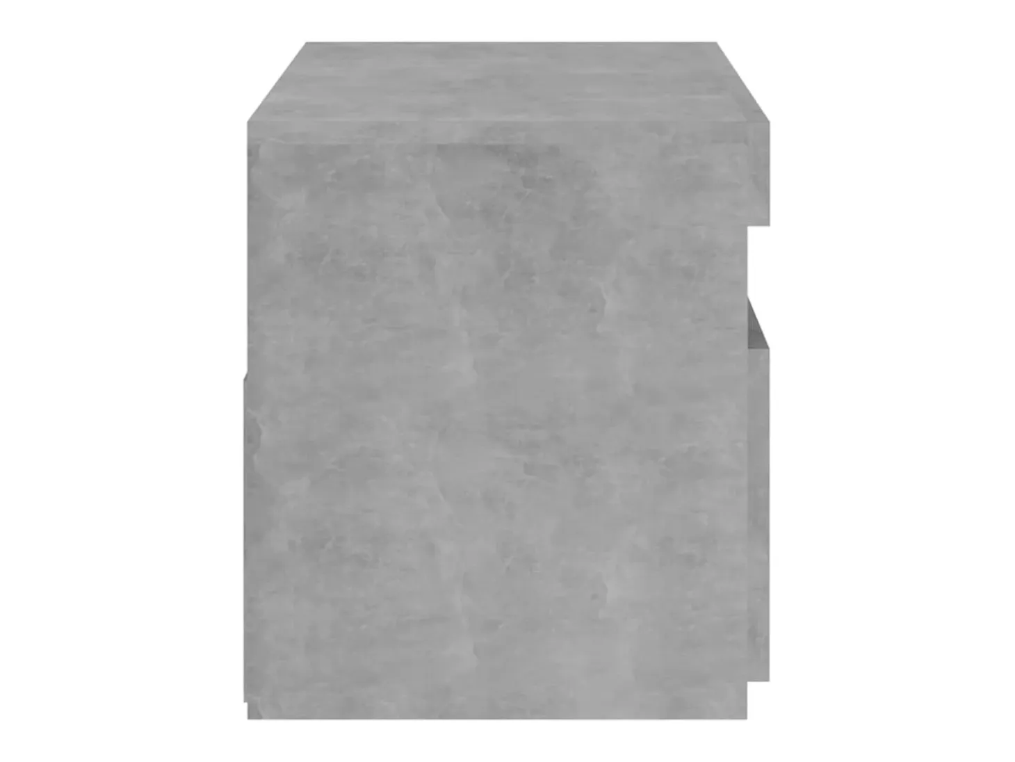 Ilion Mueble de TV con luces LED gris hormigón 75x35x40 cm