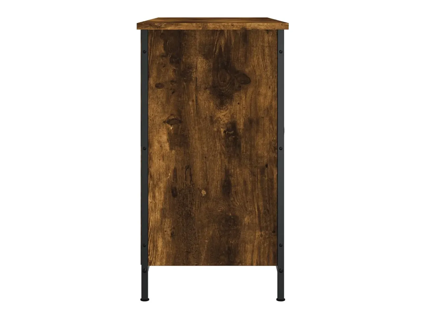 Jacques-Alain Mueble de TV madera de ingeniería roble ahumado 100x35x65 cm