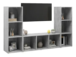 Jacques-Paul | Gabinete de TV | 3 pcs 37 x 35 x 107.5 cm