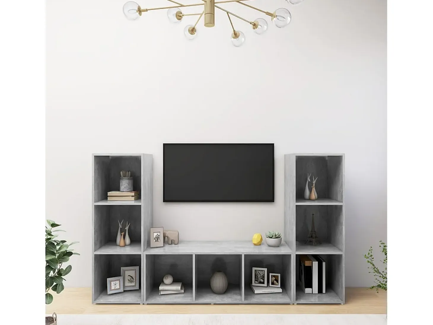 Jacques-Paul | Gabinete de TV | 3 pcs 37 x 35 x 107.5 cm