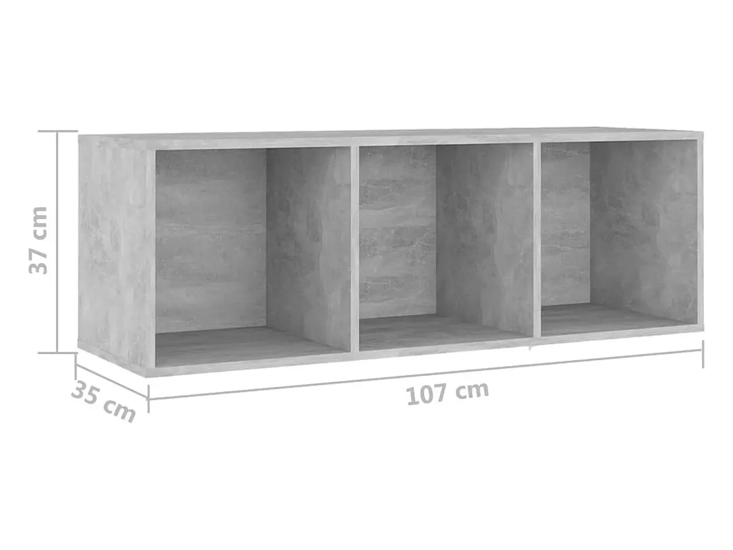 Jacques-Paul | Gabinete de TV | 3 pcs 37 x 35 x 107.5 cm