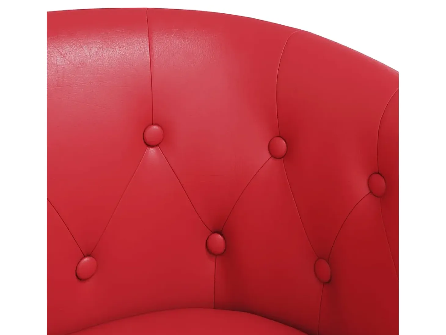 Jalkar Sillón cuero sintético rojo