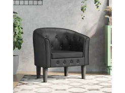 Jalkar Sillón cuero sintético negro