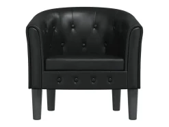 Jalkar Sillón cuero sintético negro