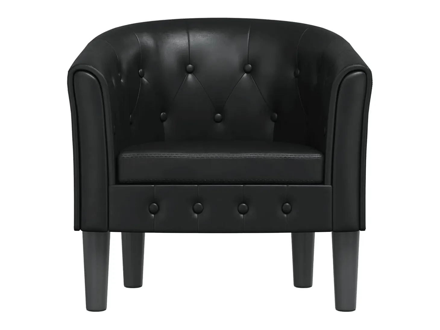 Jalkar Sillón cuero sintético negro