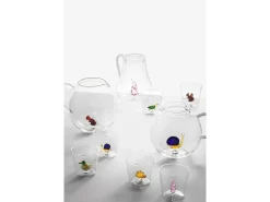 Jarra de vidrio borosilicato, Pato, verde/amarillo 1500 ml, Animal Farm