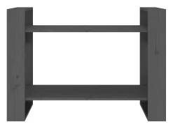 Jean-Jacques Estantería/divisor de espacios madera pino gris 80x35x56,5 cm