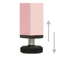 Jennica Mueble para TV de acero rosa 105x35x50 cm