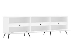 Joël Mueble de TV madera contrachapada blanco 150x30x44,5 cm