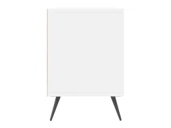 Joël Mueble de TV madera contrachapada blanco 150x30x44,5 cm