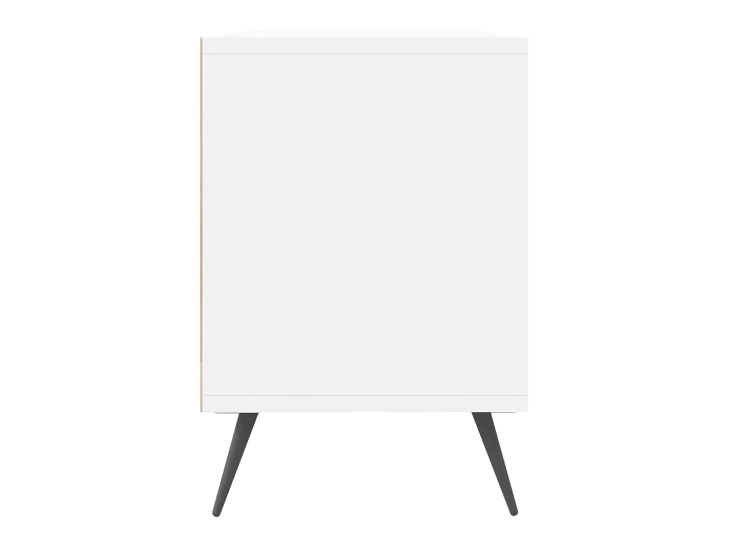 Joël Mueble de TV madera contrachapada blanco 150x30x44,5 cm