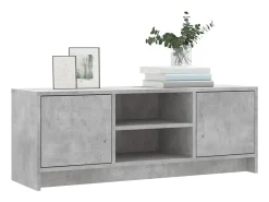 Jonah Mueble de TV madera de ingeniería gris hormigón 102x30x37,5 cm