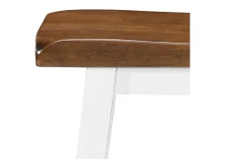 Juego de 2 taburetes de bar de madera maciza