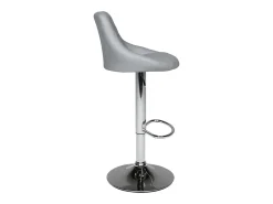 Juego de 2 taburetes de bar grises JASPER