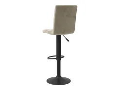 Juego de 2 taburetes de bar de terciopelo gris claro