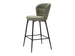 Juego de 2 taburetes de bar Lausanne Green (52 x 59 x 108 cm)