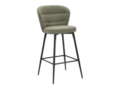 Juego de 2 taburetes de bar Lausanne Green (52 x 59 x 108 cm)