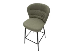 Juego de 2 taburetes de bar Lausanne Green (52 x 59 x 108 cm)
