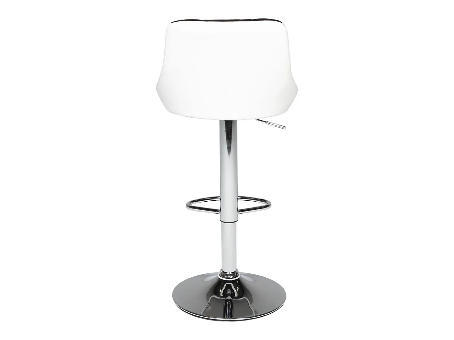 Juego de 2 taburetes de bar en blanco y negro JASPER