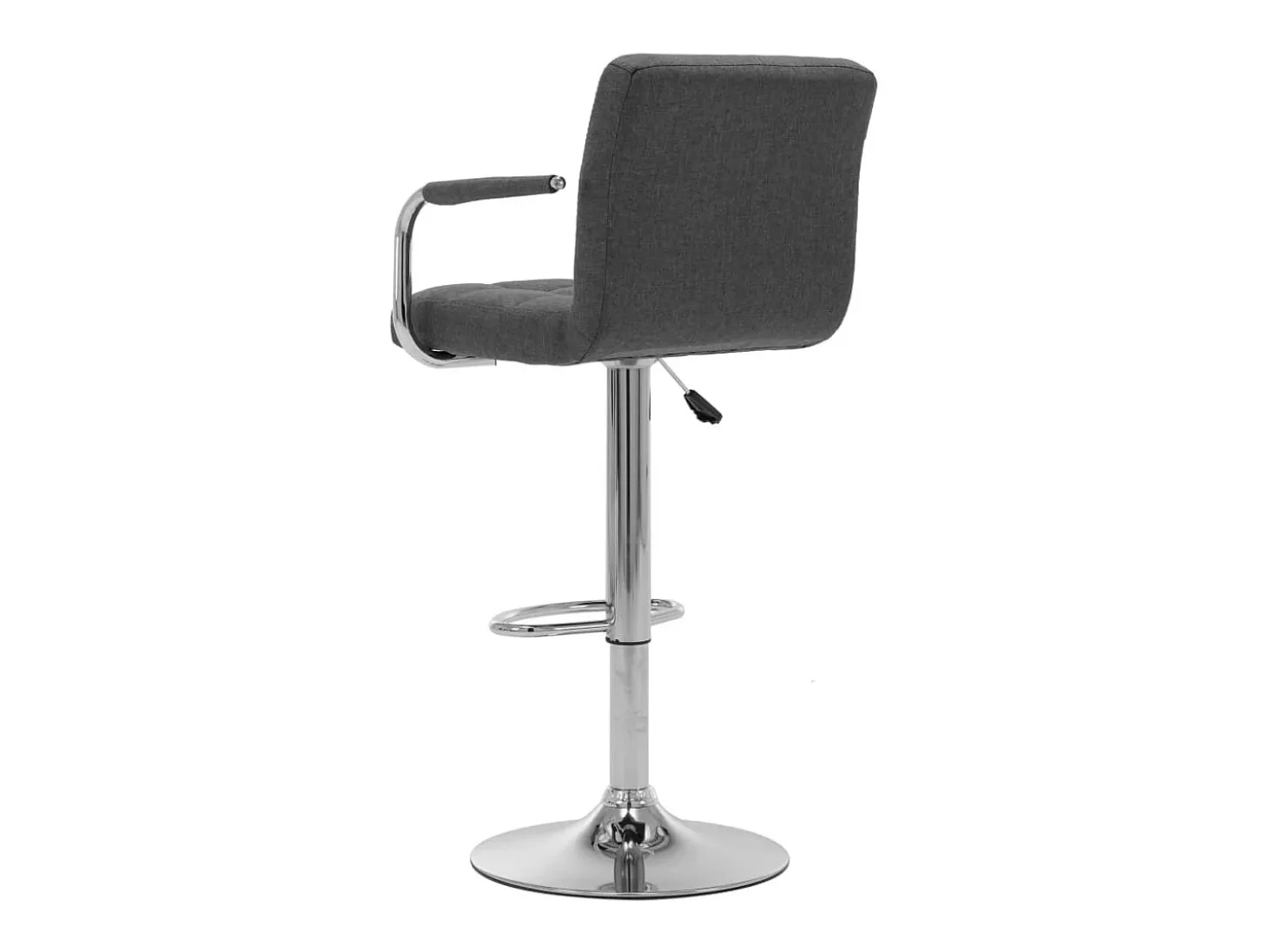 Juego de 2 Taburetes de cocina tela gris oscuro ES64262