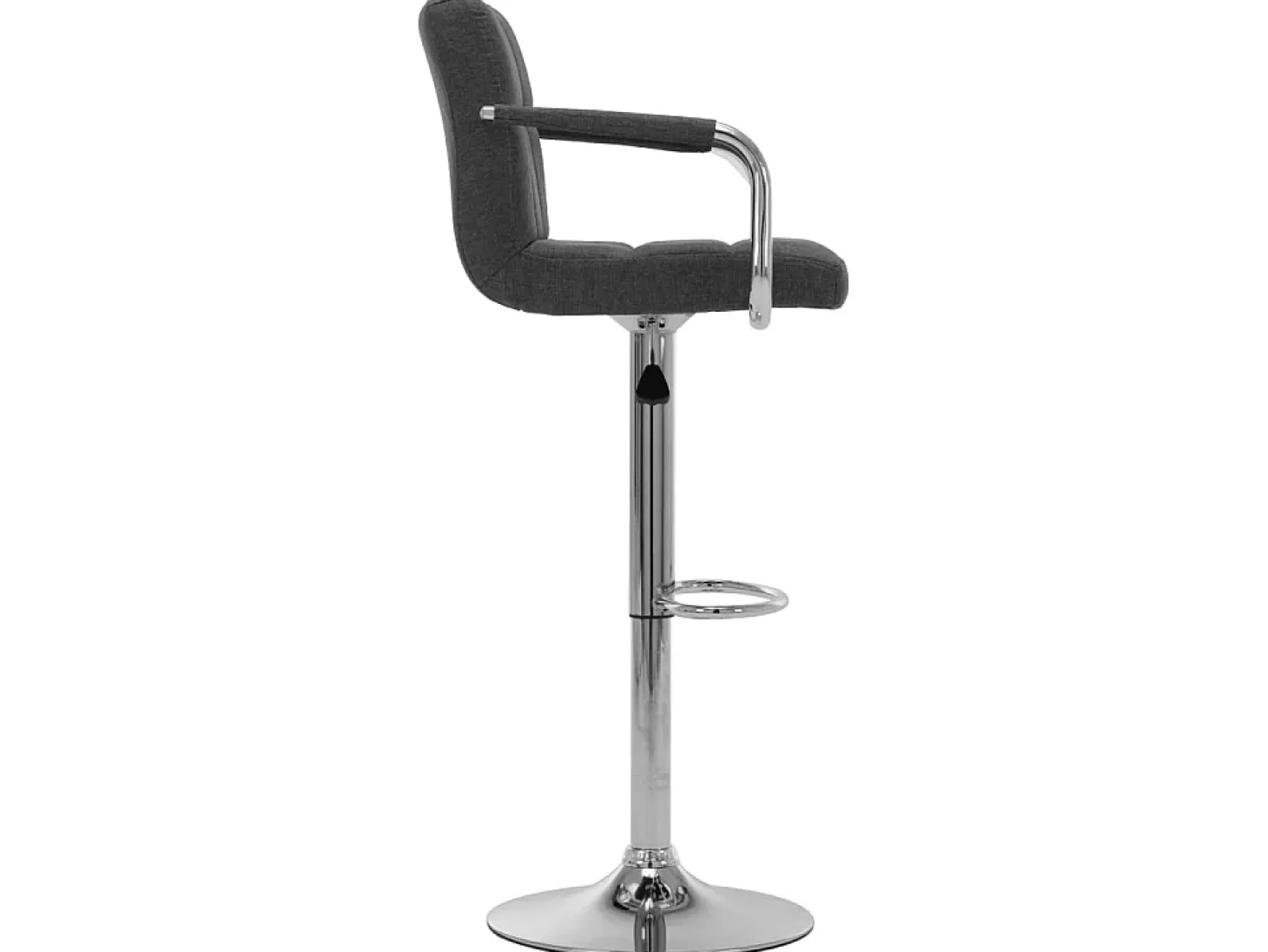 Juego de 2 Taburetes de cocina tela gris oscuro ES64262