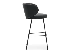 Juego de 2 taburetes de tela con patas largas de metal 54x51 h88 cm