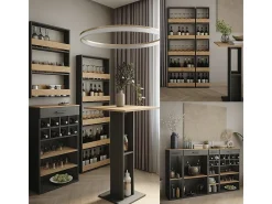 Juego de mesa de bar blanco 67x100x106 repose