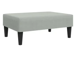 Juego de sofás con cojines 2 piezas terciopelo gris claro