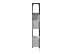 Jytte Librería 5 estantes madera ingeniería gris Sonoma 76x33x188,5cm