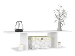 Kiandra Mueble de pared para TV blanco 103x30x26,5 cm