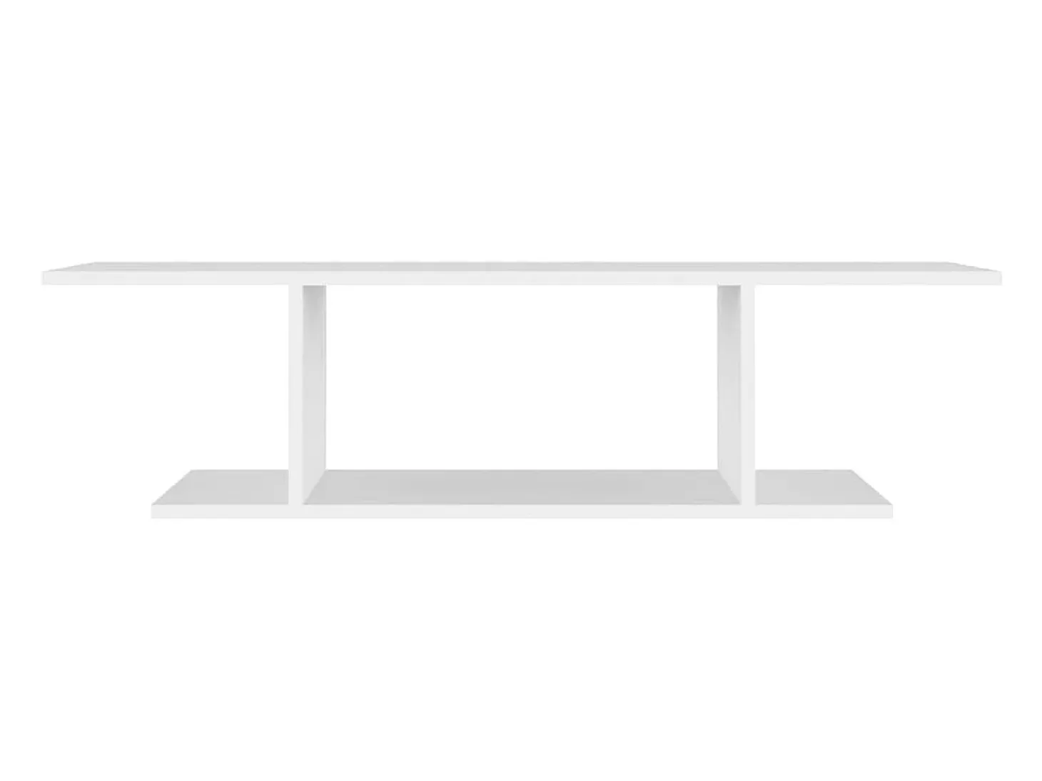 Kiandra Mueble de pared para TV blanco 103x30x26,5 cm