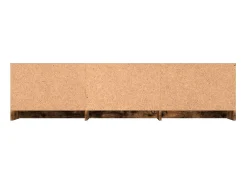 Kingman Mueble para TV madera contrachapada roble ahumado 140x40x35,5cm