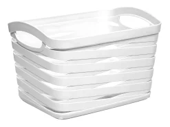 Kit 3 Cestas Medianas Rectangulares 1,5 Litros Blanco 7house
