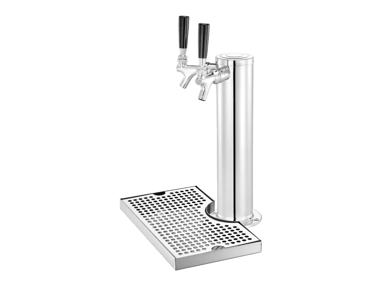 Kit de Columna de Cerveza SucceBuy, Kit de Columna de Cerveza con Doble Grifo, Distribuidor de Cerveza y Bebidas de Acero Inoxidable, para Bar Restaurante
