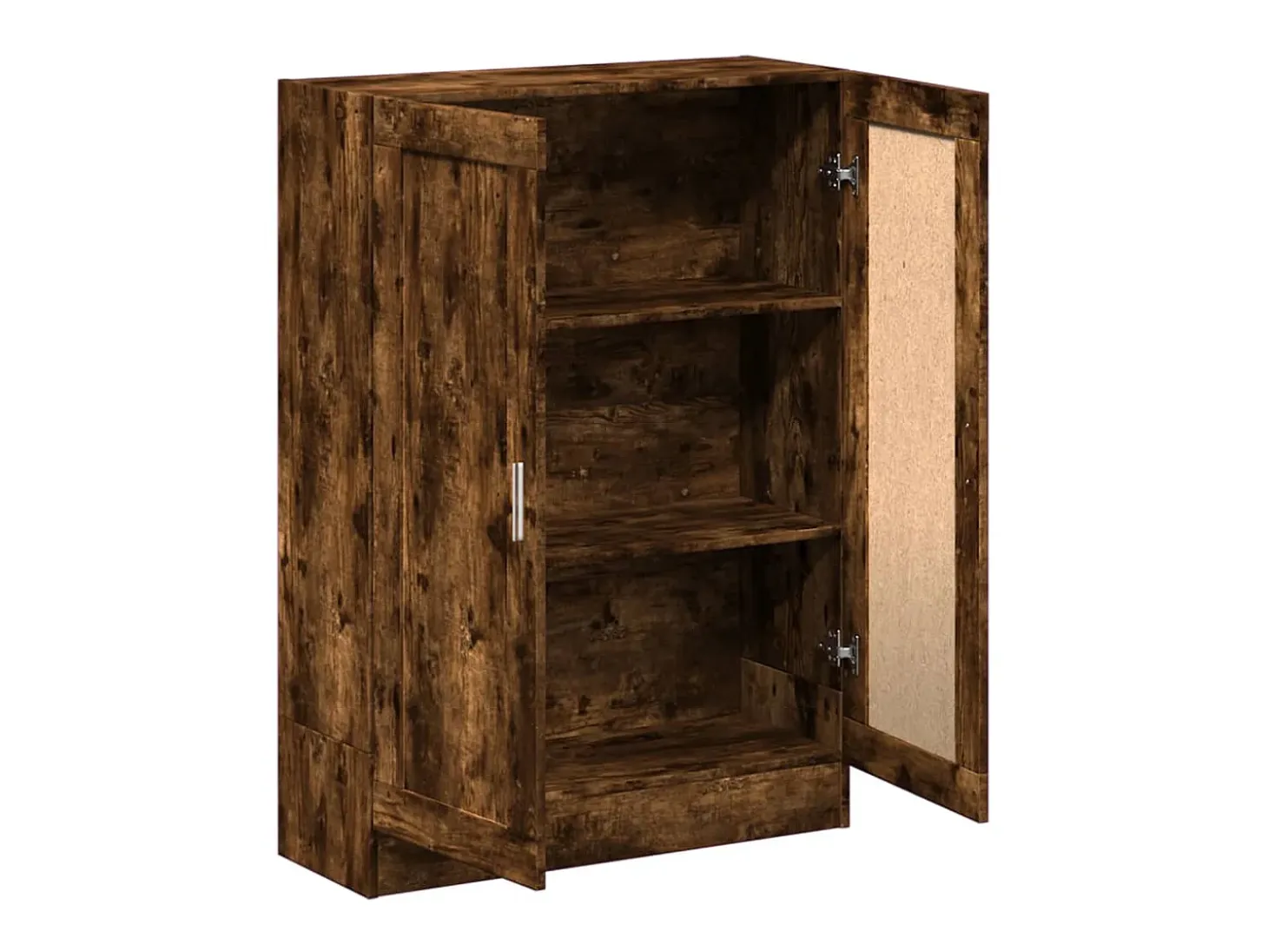 Krimpen aan den IJssel Armario libros madera de ingeniería roble humo 82,5x30,5x115 cm