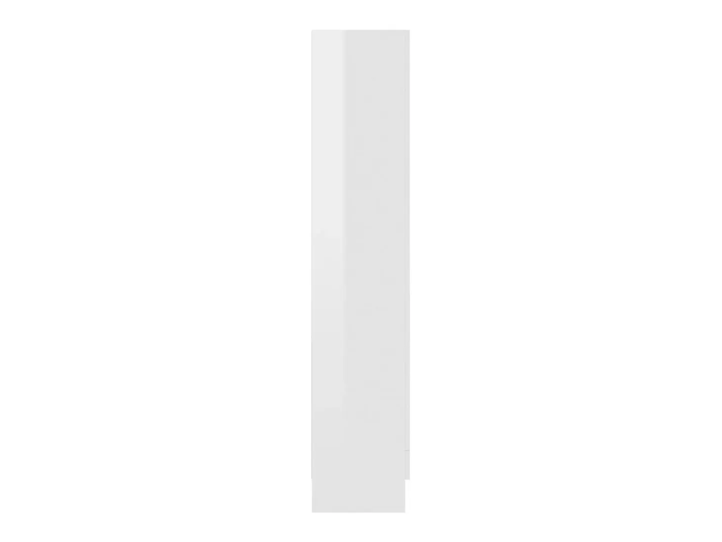Krimpen aan den IJssel Estantería madera contrachapada blanco brillo 82,5x30,5x150 cm