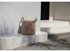La Cesta De Macramé Con Costura Recta - M