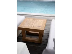 La Mesa Auxiliar De Teca Recuperada - Natural