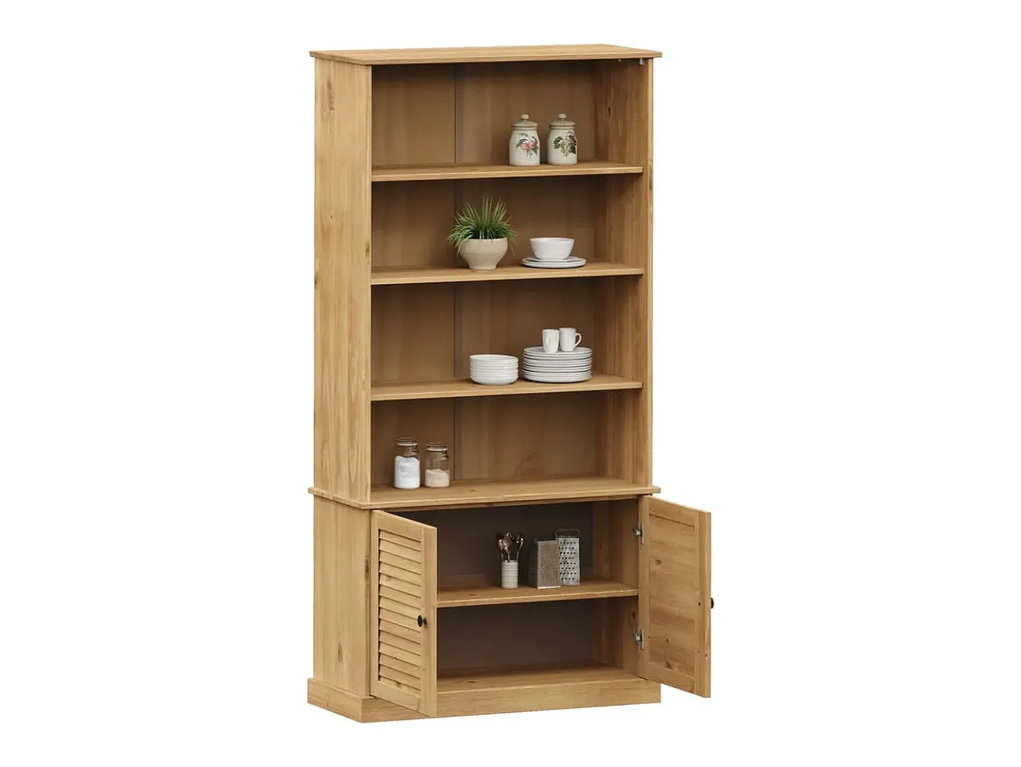Larindor Librería VIGO madera maciza de pino 85x35x170 cm