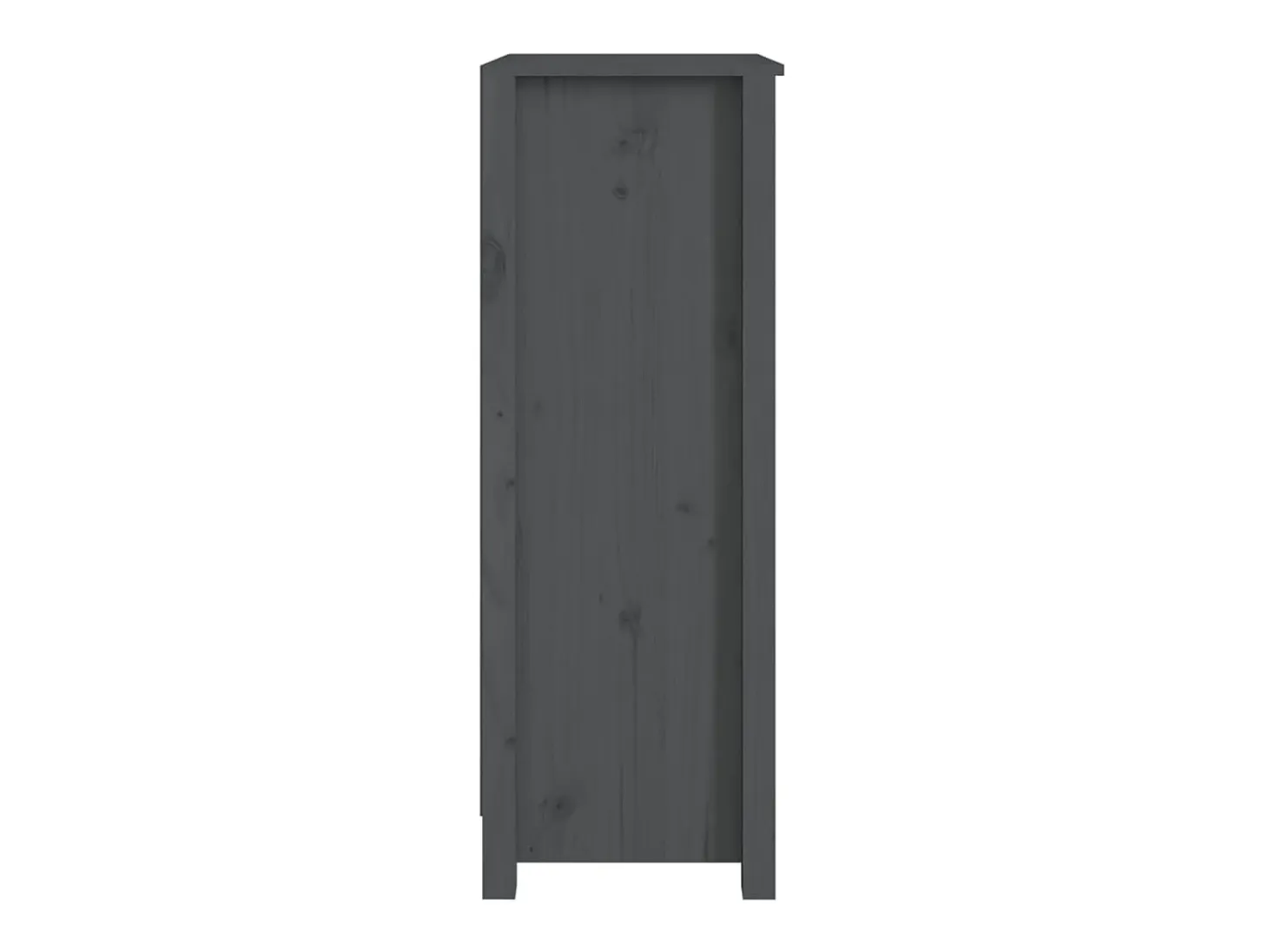 Laurens Estantería madera maciza de pino gris 50x35x97 cm