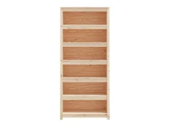 Laurens Estantería madera maciza de pino 80x35x183 cm