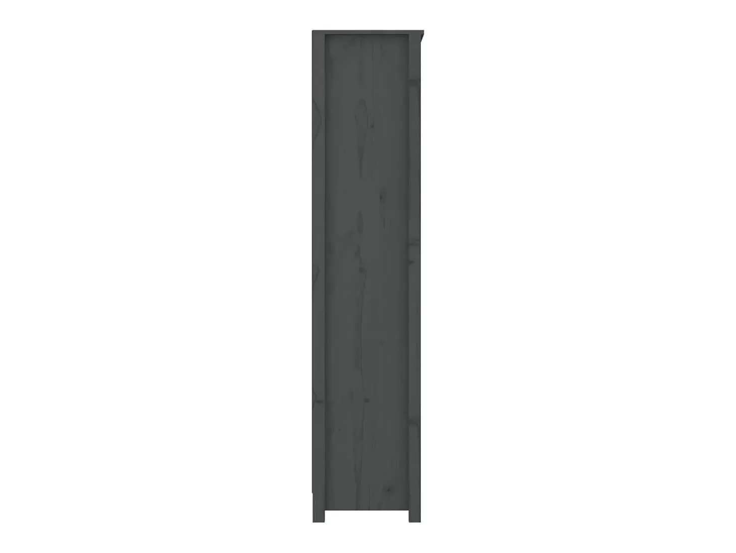 Laurens Estantería madera maciza de pino gris 80x35x154 cm