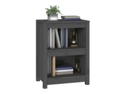 Laurens Estantería madera maciza de pino gris 50x35x68 cm