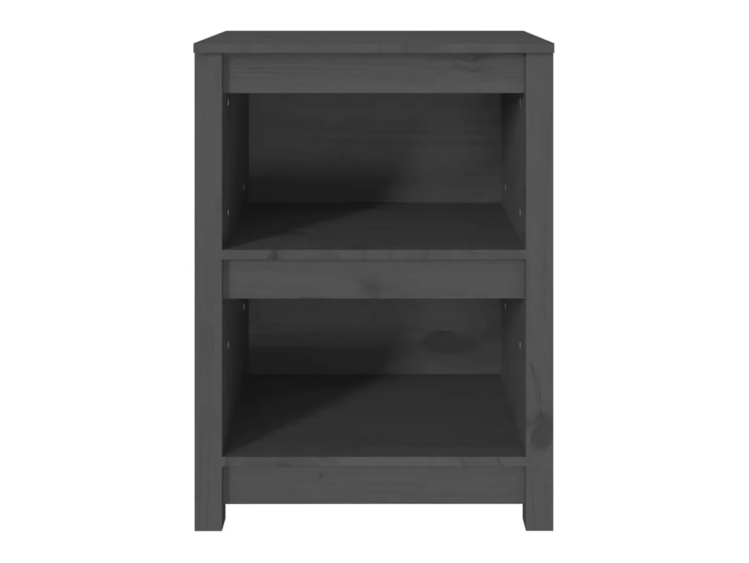 Laurens Estantería madera maciza de pino gris 50x35x68 cm