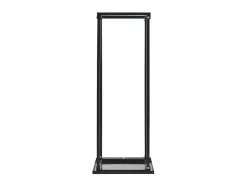 Leñero con base acero negro 37x37x113 cm ES455150